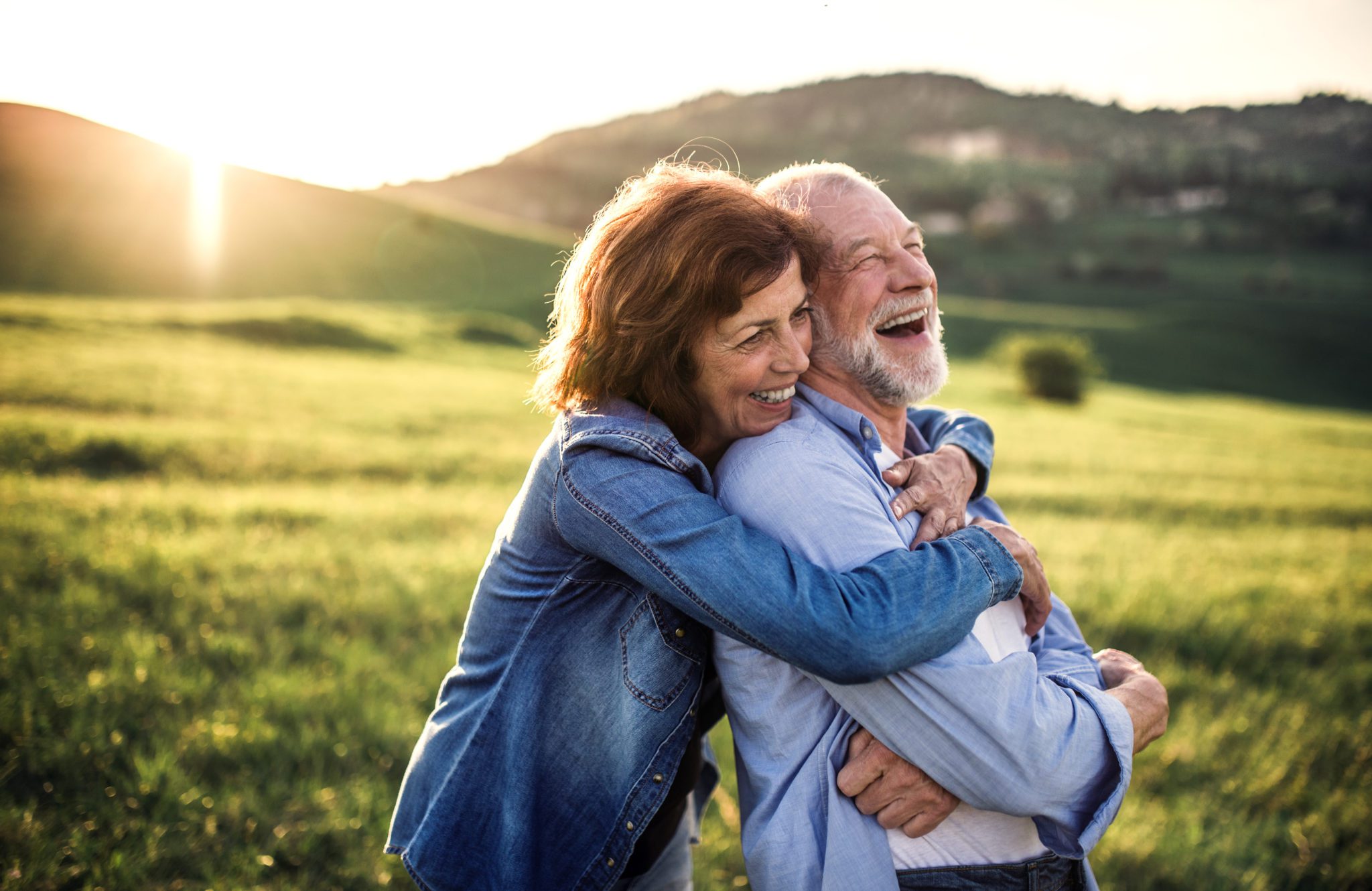 Happy couple enjoying better hearing